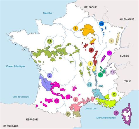Vin Carte Des Vins De France France Vineyards France Regions Of