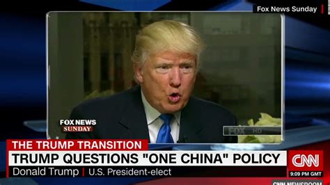 Trump Us Doesnt Have To Be Bound By One China Policy Cnnpolitics