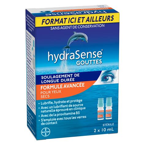 Gouttes Oculaires Avec Hyaluronate De Sodium Hydrasense®