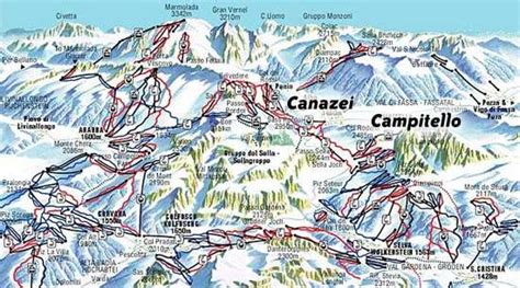 Val Di Fassa Piste Map