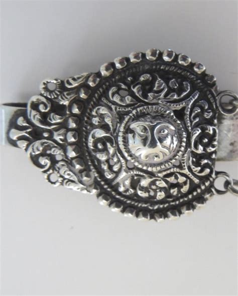 Sterling Silver Chatelaine Glasses Case By George Unite Repousse From Blacktulip On Ruby Lane