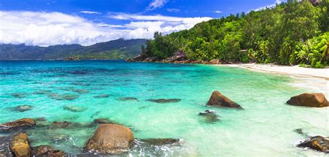 Azure Paradise Of Seishelles Islands Stock Image Image Of Relax Mahe