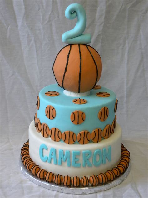 Basketball Birthday Cake Fondant Covered Cakes With All Fondant Decorations The Top