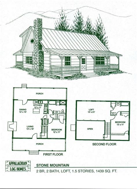Amazing Log Cabin Floor Plans With 2 Bedrooms And Loft New Home Plans