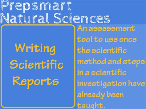 Writing Scientific Reports Teaching Resources
