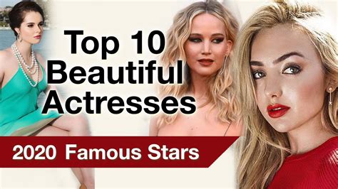 Top 10 Most Beautiful Hollywood Actress 2020 Most Beautiful Actress