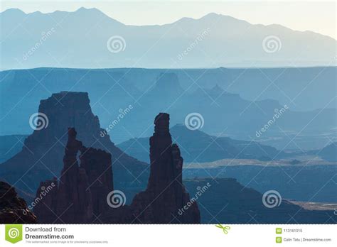 Beautiful Canyonlands View From Mesa Arch Stock Image Image Of