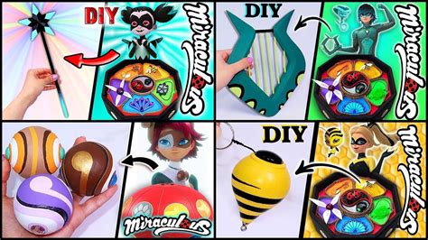 Diy Superhero Tools Miraculous Ladybug Weapons Of Puppeteer Viperion