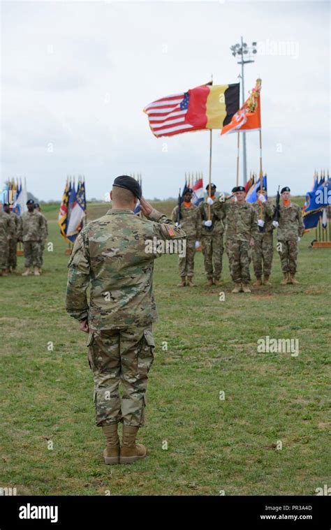 Us Army Command Sgt Maj Timothy D Mcguire With 39th Signal