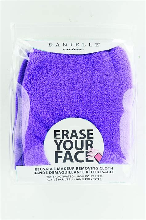Danielle Creations Erase Your Face Makeup Removing Cloth Purple