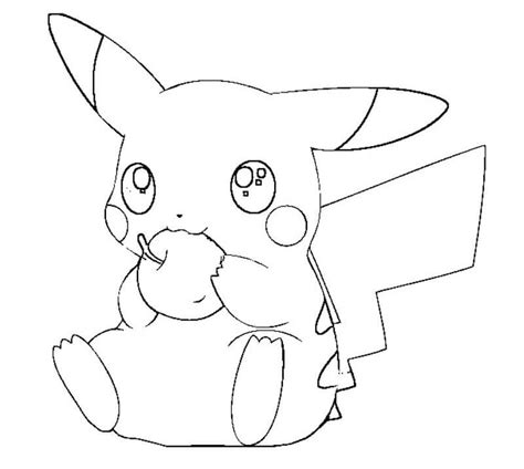 Dibujos De Pikachu Para Colorear Dibujos Onlinecom