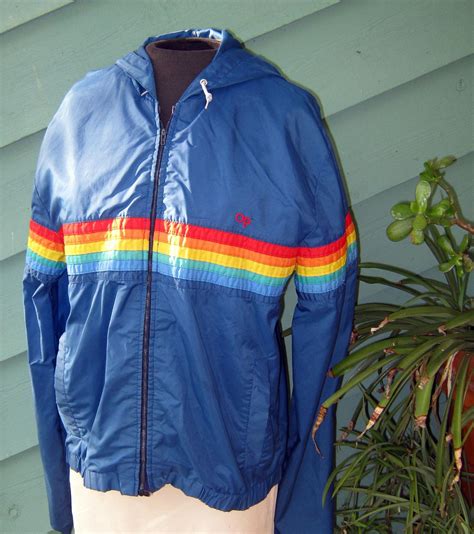 Vintage 80s Ocean Pacific Op Rainbow Jacket Vintage Clothing Men Surf Outfit Vintage Outfits