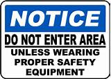 Safety Equipment Signs