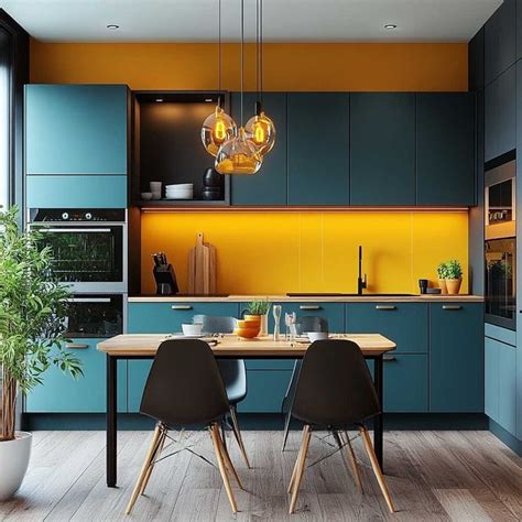 Inviting Teal And Yellow Small Kitchen Furniture Ideas For A Welcoming Atmosphere K