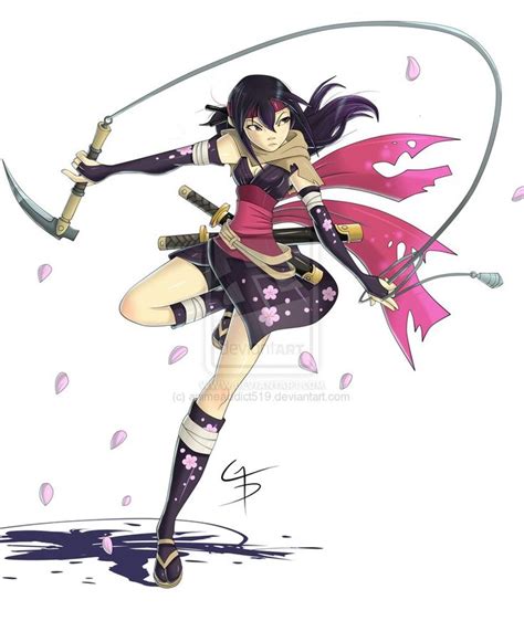 Anime Ninja Girl With Weapon Anime Pinterest Ninja Girl Weapons