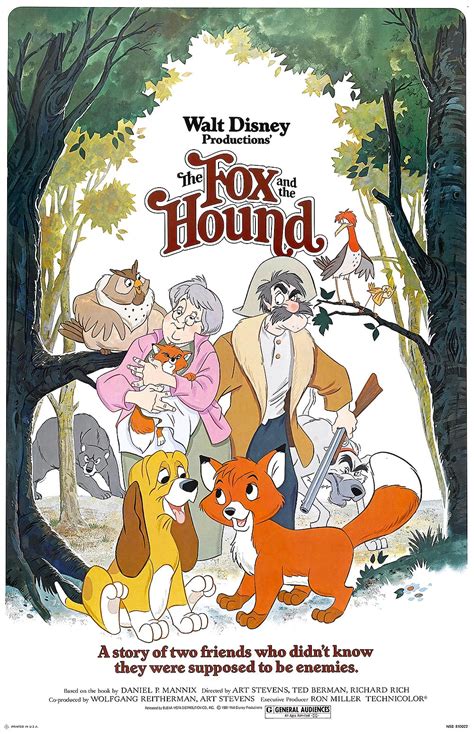 The Fox And The Hound 1981 Feature Length Theatrical Animated Film