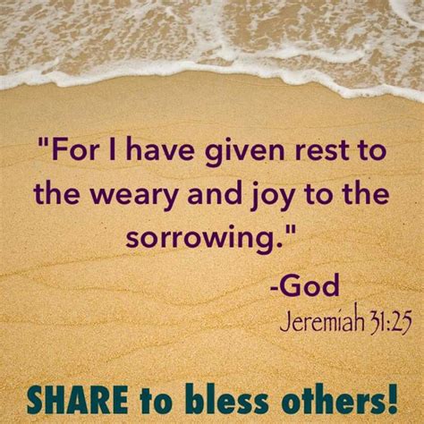 God Gives Rest Scripture Words Bible