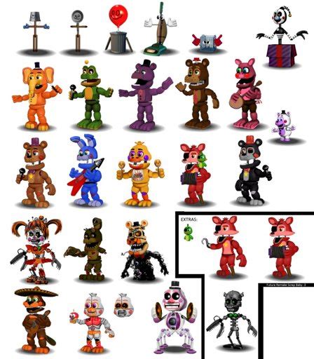 Image Fnaf 6 All Animatronics By Diegopegaso87 On Deviantart Five Nights At Freddys Amino