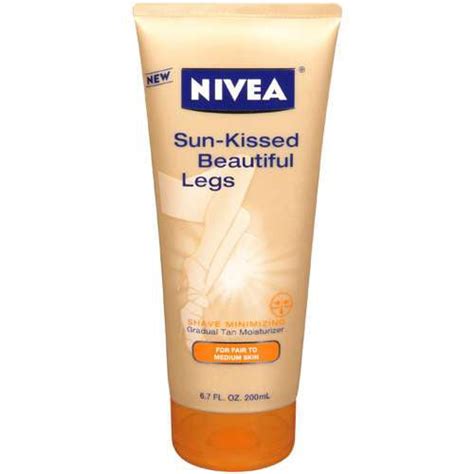 nivea sun kissed beautiful legs gradual tan moisturizer for fair to medium skin 6 7 fl oz