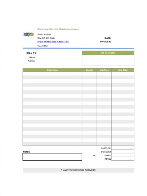 Printable Invoice Form For Maid Printable Forms Free Online