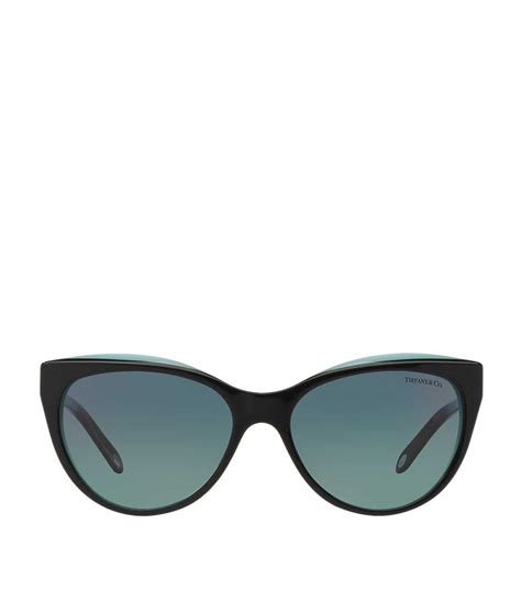 Tiffany And Co Cat Eye Latticework Sunglasses In Black Lyst