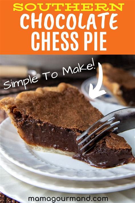 A Piece Of Southern Chocolate Cheese Pie On A Plate With A Fork And