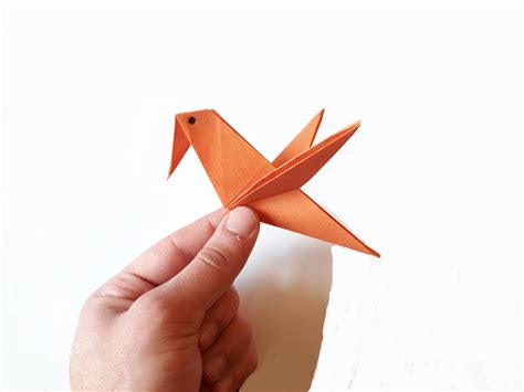 How To Make A Paper Bird Very Easy Paper Birds Origami Easy