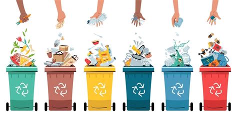 Waste Collection Segregation And Recycling Illustration 3207755