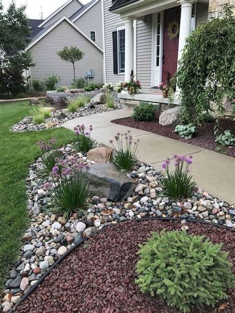 25 Gorgeous Front Yard Rock Garden Ideas On A Budget 14 In 2020 Front