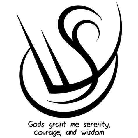 “gods Grant Me Serenity Courage And Wisdom” Sigil Sagek253 Sigil