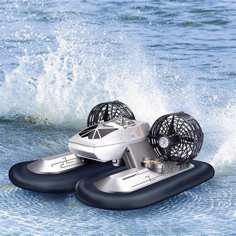 The Land And Water Rc Hovercraft Hammacher Schlemmer