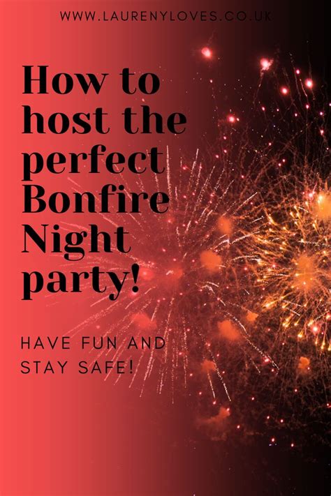 How To Host The Perfect Bonfire Night Party Laureny Loves