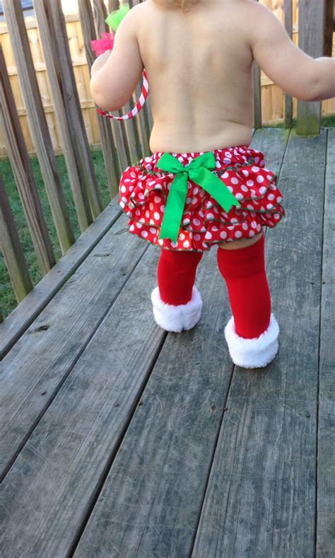 Christmas Diaper Cover Christmas Baby Bloomer Red And White Etsy
