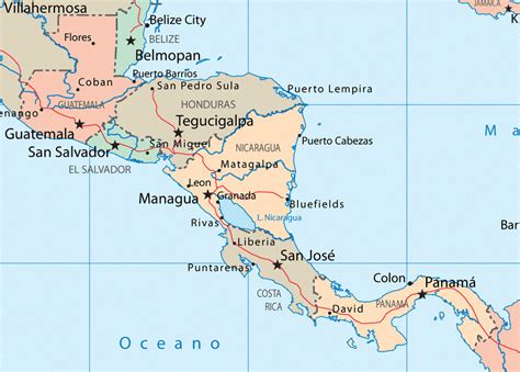 Central America Map - Full size | Gifex
