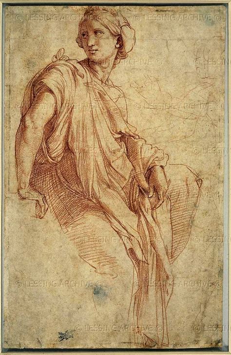 Raphael Raffaello Sanzio Study For The Phrygian Sibyl 1511 1512