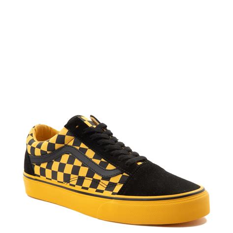 2020 popular 1 trends in shoes, sports & entertainment, novelty & special use, men's clothing with black man shoe yellow and 1. Vans Old Skool Chex Skate Shoe | Journeys