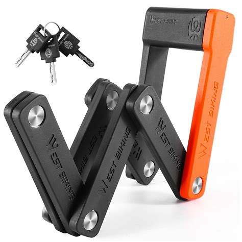 Buy Anggoer Compact Folding Bike Lock With 3 Keys 206 Ft Anti Theft