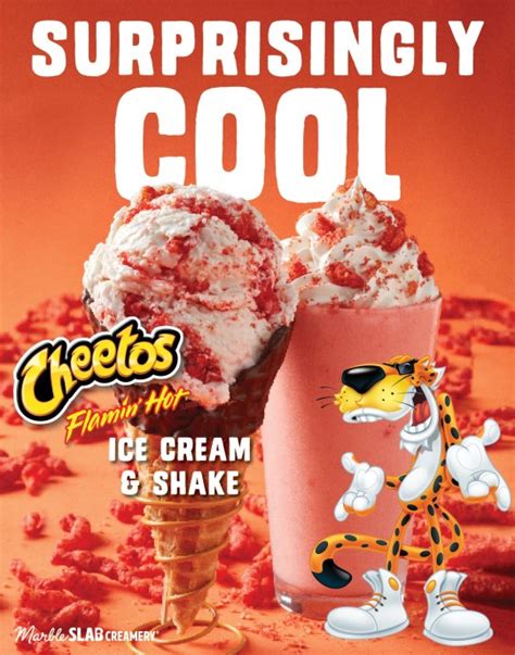 Us Dessert Chain Releases Hot Cheetos Flavoured Ice Cream Metro News