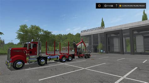 Fs17 Logging Truck T908 V10 Fs 17 Trucks Mod Download