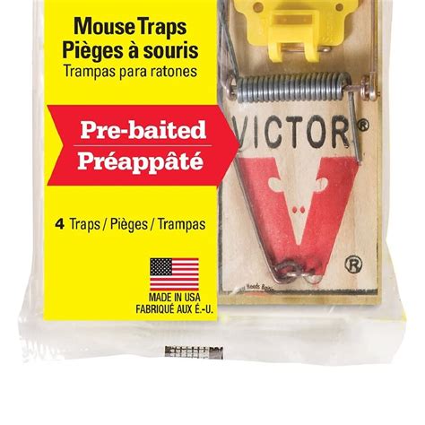 Victor Easy Set Mouse Trap Pre Baited 8 Traps