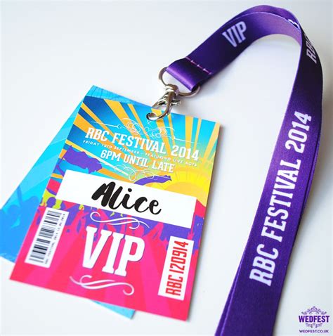 Corporate Event Festival Style Lanyards Wedfest Wedfest