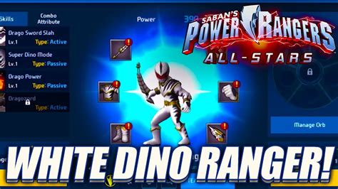 White Dino Ranger And Yellow Dino Ranger Unlock And Rank Up Power Rangers All Stars Youtube
