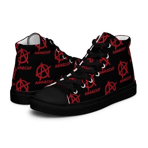 Mens Anarchy High Top Canvas Shoes Scamptramp