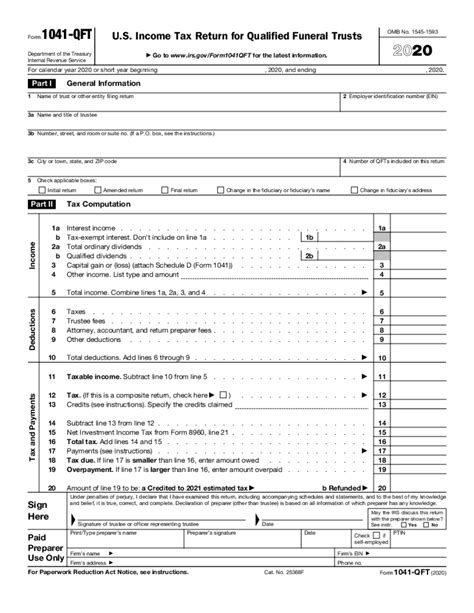 Irs Form 1041 Fillable Printable Forms Free Online