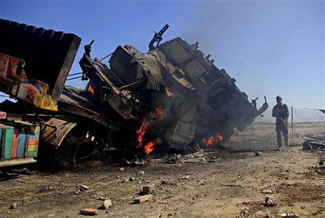 Taliban Strike Nato Trucks In East Afghanistan