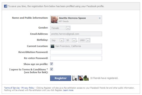 Facebook As A Conversion Tool Registration Flows As Example — Ryan Spoon