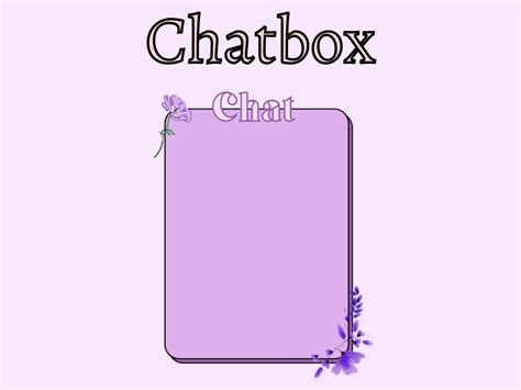 Twitch Chatbox Purple Flowers Aesthetic Etsy