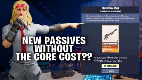How To Get The New Weapon Passives Without Core Re Perk Fortnite