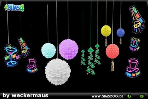 Sims 4 Ccs The Best Some Decorations For Your New Years Eve Party