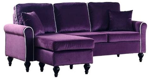 Classic And Traditional Small Space Velvet Sectional Sofa With